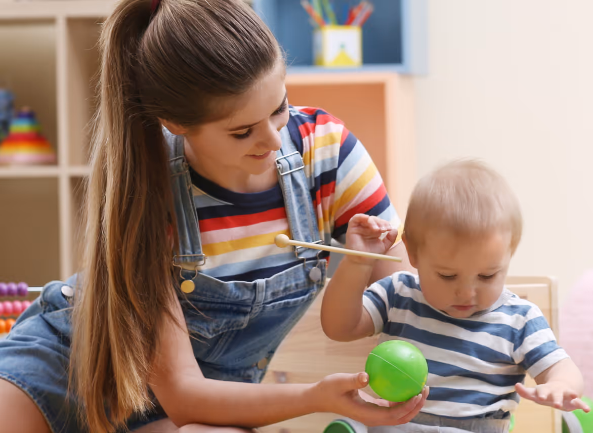 Student completing a task