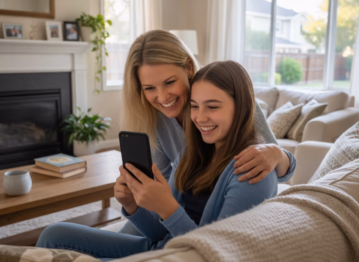 Parent browsing sitters